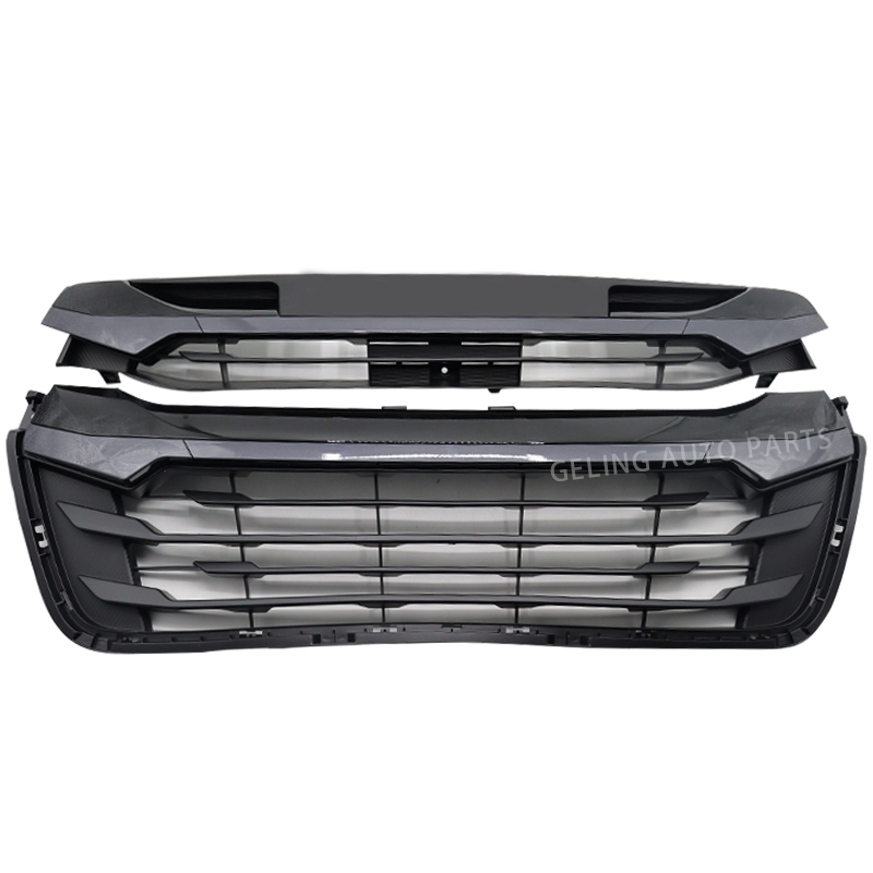 Auto parts high gloss black and dark gray 4X4 high configuration front grille for Isuzu Dmax D-Max 2022 2023 2024