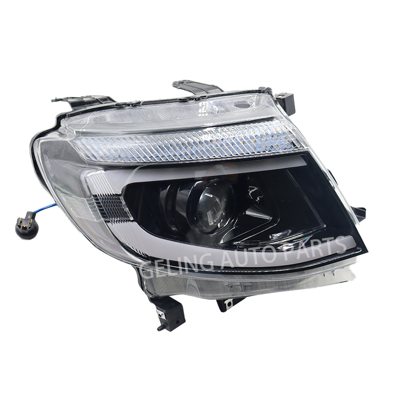 Geling Projector Headlights Modified Head Lamp LED Front DRL Daytime Running Lights For Ford Ranger T6 2012 2015 2014 2013