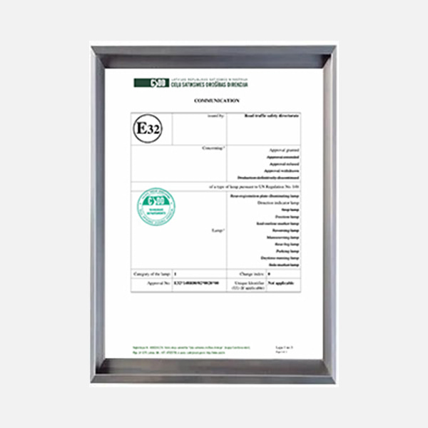  E-MARK E4 and E11 certification